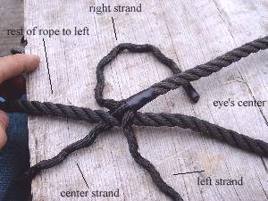 eye splice rope 3 strand